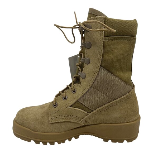 Odssey Mens SZ. 5.0 EW Combat Military Boots Tan Suede Hot Weather Tactical NWTS main image 4